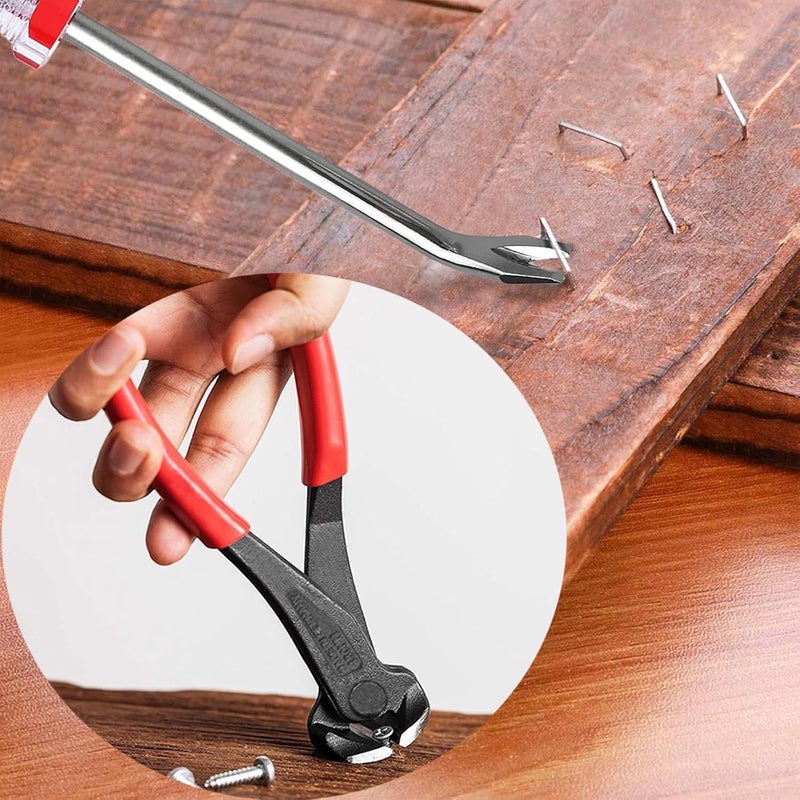 PUWANY 2pcs Upholstery Staple Remover Tool with Nail Puller Pliers Tack Puller Staple Puller, Nail Remover Tool for Furniture Floor Carpet Wall Wooden Case Photo Frame - Image 5